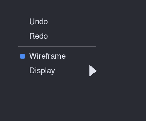 A context menu